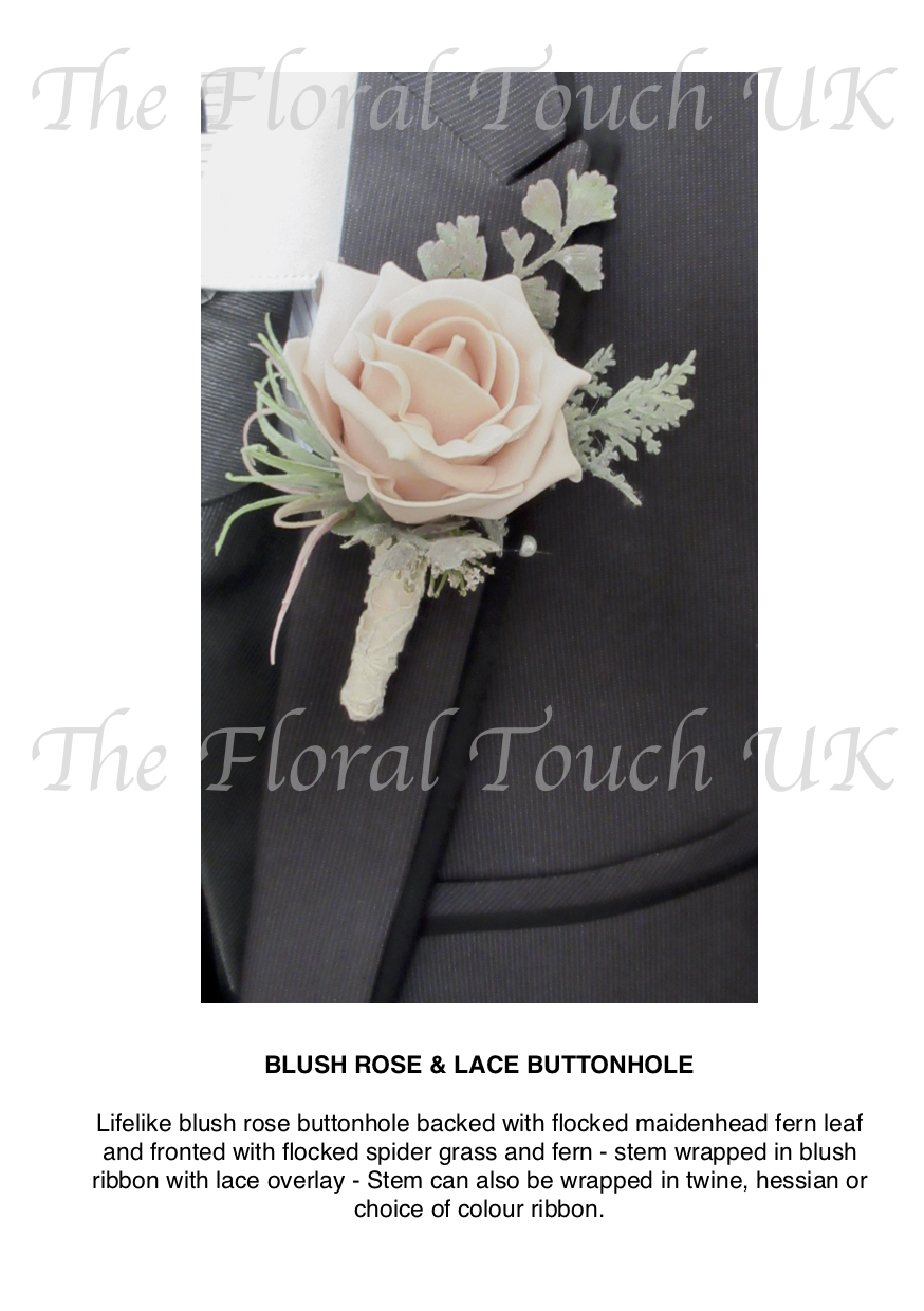 Silk Buttonholes For Weddings Grooms Buttonhole The Floral Touch UK